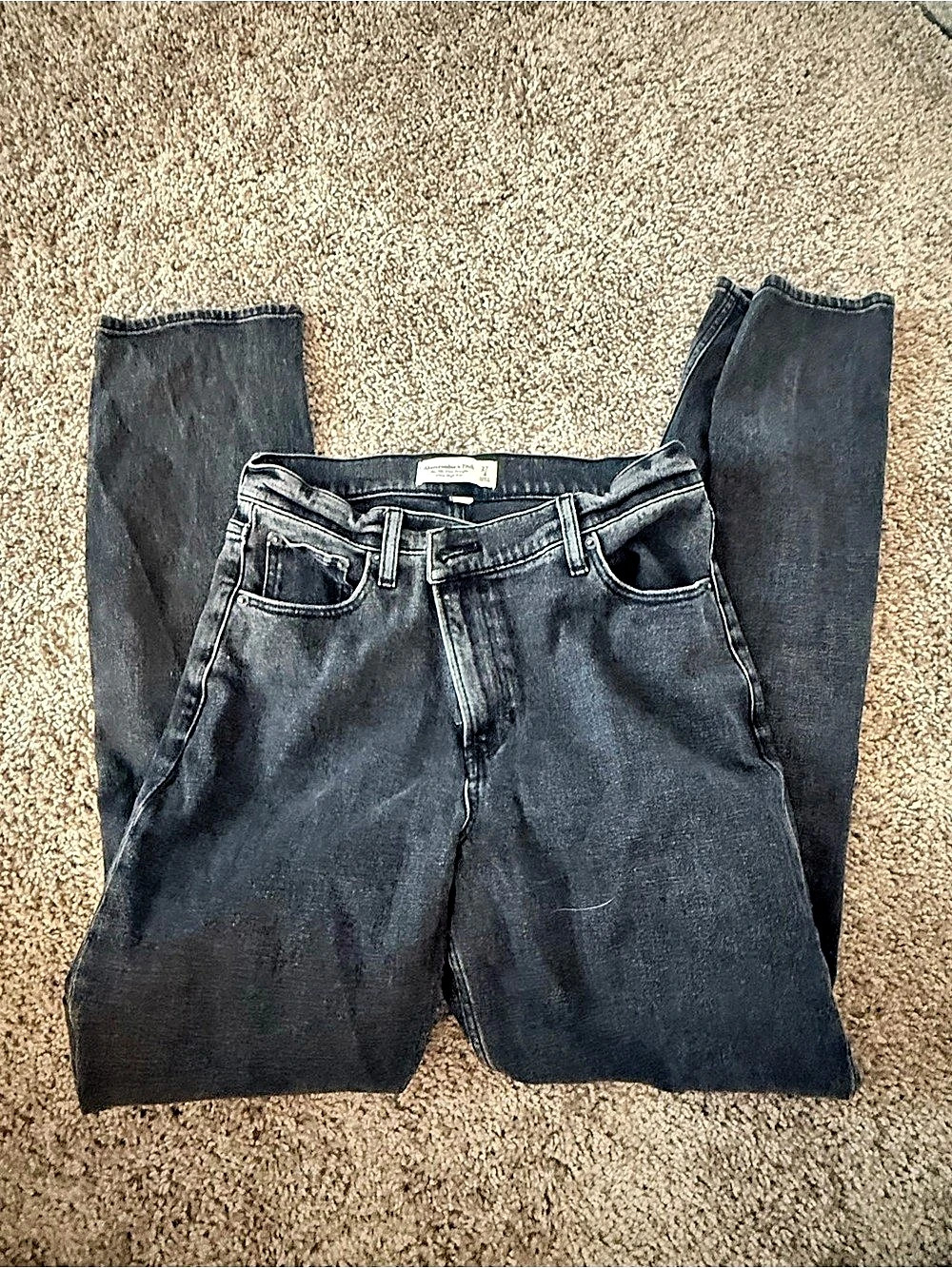 Abercrombie & Fitch The '90s Slim Straight Ultra High Rise Jeans Waist 27